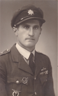 Josef Stivar, RAF pilot, brother of the witness's mother