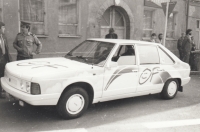 Car of the Civic Forum, Štíty, spring 1990