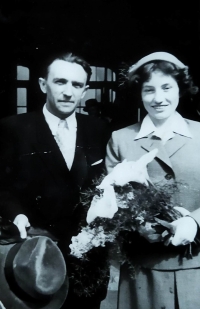 Wedding of the parents of Jan Kouřil, Miroslav and Štěpánka Kouřilovi