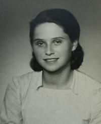 Jiřina Muziková, nee. Votavová, in her youth