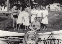 On summer brigade in Lipno, second row, third from the right, 1966