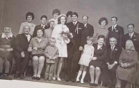 Jiřina and Václav Kozák, wedding photo, 1969