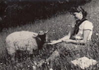 Ludmila Krystyníková, roz. Bartošková, Třemešek,1956