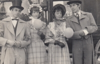 Majáles in 1966, Jiřina Kozáková second from the left