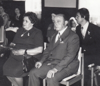 Husband's parents Antonín and Milena Tejkl, 1977