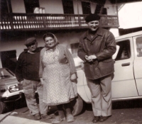 Parents of Jan Fatka with P. Karel Vrba, 1977