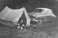 With Jan Černý on holiday in South Bohemia, 1963