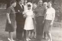 With the family at the 1967 wedding