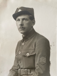 Otec Jan Sattran, čs. ruský legionář, rok 1919