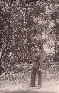 Father of the witness in a gendarme uniform