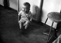 Ludvík Procházka with his grandparents in Rožmital pod Třemšínem