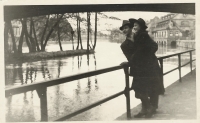 Irena Votrubcova with her Czech friend Jaroslav, Bamberk, 1942