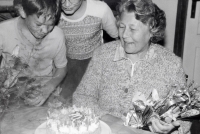 Seventieth birthday of the witness, at home in Pilsen, 1993