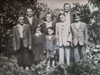 Marianna Staňková with her parents and brothers