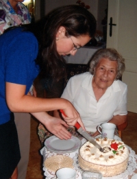 Eightieth birthday of the witness, at home in Pilsen, 2003