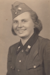 Mother Libuše Hýblová at the end of the war