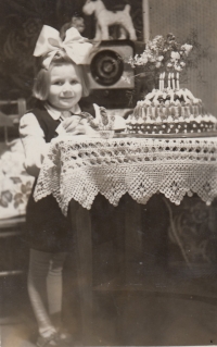 Libuše Koubová at her 5th birthday