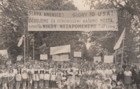 Celebration of the liberation of Sušice, May 6, 1945