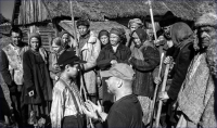 Václav Marhoul (front right) on the set of The Painted Bird (premiere 2019)