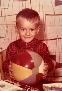 Zoltán Czvengrosch in preschool, 1960s