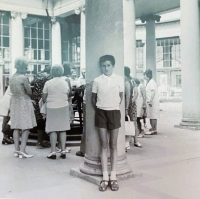 Zoltán Czvengrosch on holiday in Karlovy Vary, 1970s