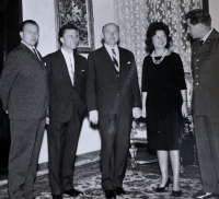 At the Czechoslovak Embassy in Rome, where she worked from 1963-1965