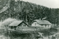 Gamekeeper's house in Přerovec in the early 20th century