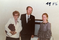 With his wife Jitka and daughter Vera, 1981