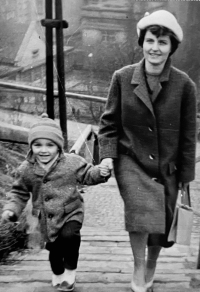 With son Zdeněk Hasák, 1963