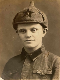 Viktoriia Honcharenko's grandfather Ivan Sobol (born in 1912) as a Red Army soldier in Poland, 1939
