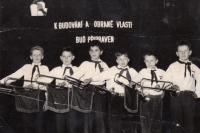 Ladislav Kubizňák on the photo on the far right, 1960