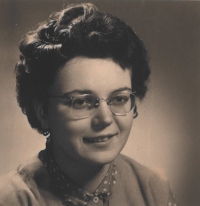 Mum Iva Nováková in Trutnov in 1960