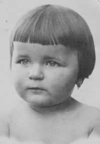 Eva Rybová as a three years old