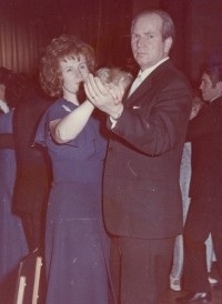 Antonie Tichopádová and Luboš Tichopád at a ball, mid-1970s