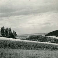 Přerovec and part of Suché Lazce in the 1950s looking north