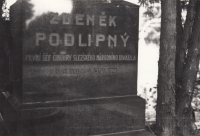 Last resting place of grandfather Zdeněk Podlipný in Opava