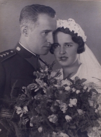 Wedding of her parents Vladimír and Vlasta, 1935