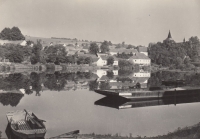 View of Purkarec, where Josef Lexa and his wife Anna lived until 1975