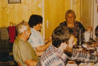 The Kalaskova family, who accommodated the Sameks during their stay in Switzerland, 1980