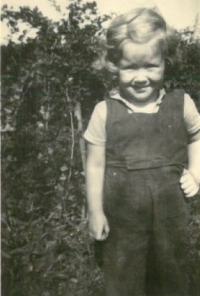 In Police nad Metují at grandmother's house, 1955