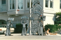 Installation by the Krouz family on the 20th anniversary of the Russian occupation of Czechoslovakia, San Francisco, 1988