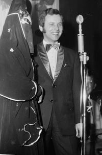 Karel Vlček at a carnival, 1960