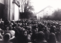 Funeral of Jaroslav Seifert in Prague, January 1986