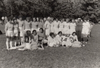 Marie Vařáková second from the left, 1975