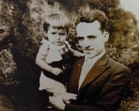 With father Antonín, late 1930s