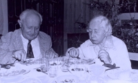 Vladimír Bohumil Šoffr, father of the witness, with his sister Svatava