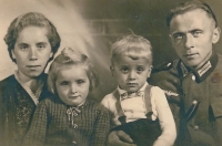 Uncle and aunt Josef and Elfride Lack with children Josef and Margareta