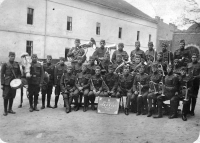 Father of František Jaworek at the army, Josefov, 1928-1930