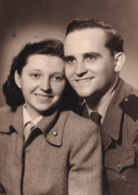 Parents (father František in the Auxiliary Engineering Corps uniform)