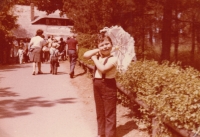 Jiří Podlipný as a preschooler in Prague Zoo